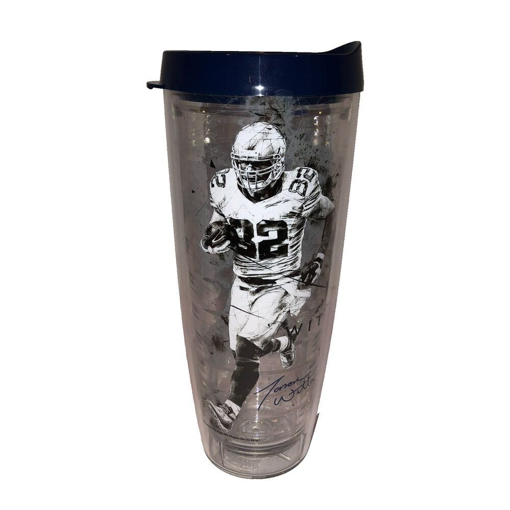 New Tony Romo Jason Whitten Dallas Cowboys Tritan USA 26 oz Tumbler NFLPA